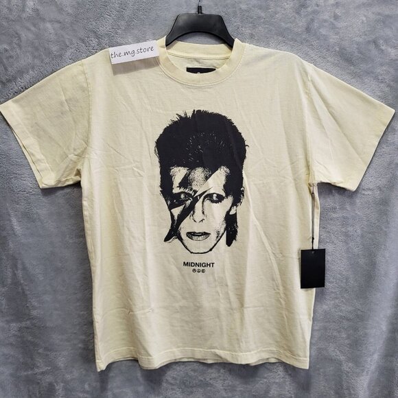 Midnight Studios X David Bowie Off White T-Shirt Mens Sz  2XL NWT - Picture 1 of 7